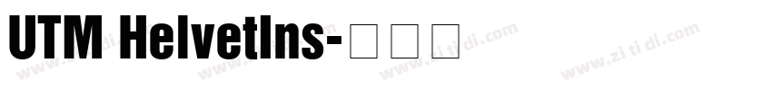 UTM HelvetIns字体转换